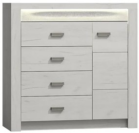 Komoda do salonu kraft biały - Filin 17X
