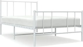 Białe metalowe łóżko pojedyncze 80x200 cm W5-K88