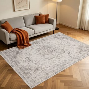 Dywan vintage INKA Medalion z Efektem Postarzenia Beżowy 280 cm x 370 cm