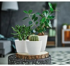 Osłonka na doniczkę Splofy kawowy, śr. 19 cm , śred. 19 cm