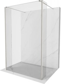 Mexen Kioto ścianka prysznicowa wolnostojąca 135 x 30 x 30 cm, transparent, nikiel szczotkowany - 800-135-030-222-97-00-030