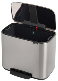 Stalowy kosz na śmieci z pedałem w kolorze matowego srebra 36 l Bo – Brabantia