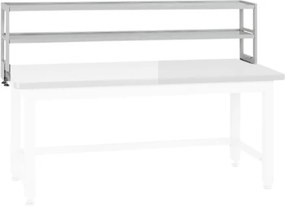 Dodatkowe półki na narzędzia do stołów G4, 2 półki, nośność 40 kg, 1800 x 300 x 450 mm
