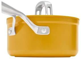 Garnek aluminiowy z pokrywką/z nieprzywierającą powierzchnią odpowiedni na indukcję 1,3 l Meda 3.0 – FABINI