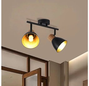 Brilagi - Oprawa punktowa ODENSE 2xE14/10W/230V kauczukowiec/czarny