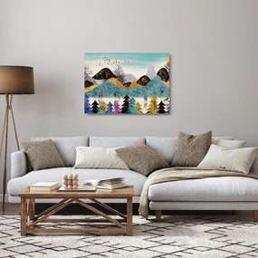 Obraz na szkle graficzny z jeleniem (70x50 cm)