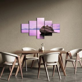 Obraz kamienia w morzu (125x70 cm)