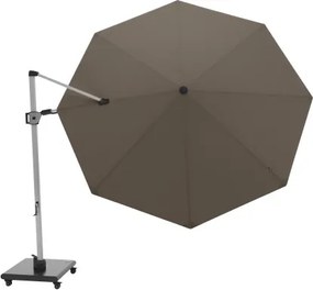 HYPERION 340 PRESTIGE – luksusowy huśtawkowy parasol ogrodowy z bocznym drążkiem : Kolor parasola - Kávová