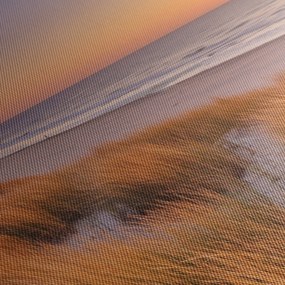 Obraz - Plaża o zachodzie słońca (125x70 cm)