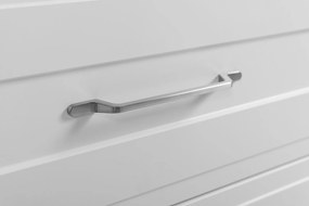 Szafka podumywalkowa w stylu klasycznym, biała, 120 (2 x 60) x 57 x 46 cm