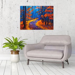 Obraz jesiennego lasu (70x50 cm)