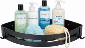 Czarna nowoczesna półka prysznicowa S6-B34