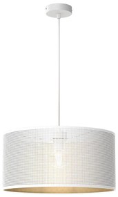 Lampa LOFT SHADE 1xE27/60W/230V pr. 40 cm biała/złota
