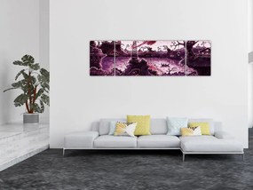Obraz - Zaczarowana wioska (170x50 cm)