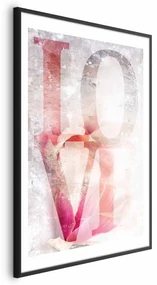 Plakat Miłość magnolii 40x60 cm z ramą czarną z marginesem ARTGEIST B