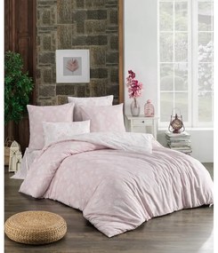 BedTex Bawełniana pościel Almina pudrowa, 140 x220 cm, 70 x 90 cm, 140 x 220 cm, 70 x 90 cm