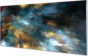 Panel szklany do Kuchni Barwna Abstrakcja Malarska