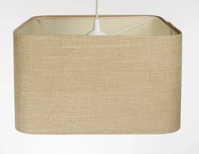 Lampa wisząca KWADRO LEN 012-40w20 jutowa/beżowa BPS KONCEPT