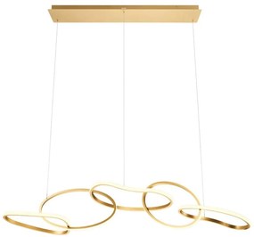 Redo 01-3392 - LED ściemnialny żyrandol na lince BIAS LED/120W/230V złoty