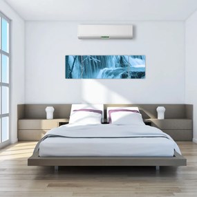 Obraz - lodowe wodospady (170x50 cm)