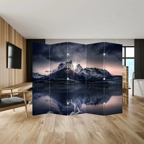 Parawan - Jezioro z górą (210x170 cm)