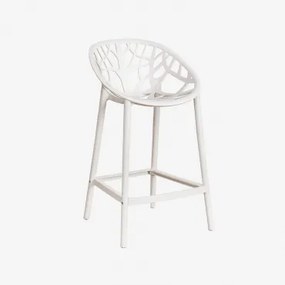 Zestaw 4 Wysokich Stołków Ores Z Polipropylenu Gardenia Biel & ↑65 Cm - Sklum