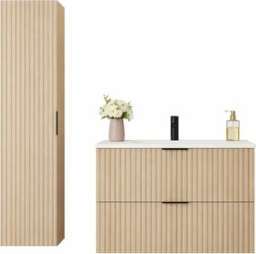 Kaszmirowy łazienkowy zestaw z szafką pod umywalkę 80 G4-G26