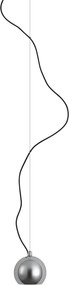 Designerska lampa wisząca chromowana do systemu szynowego 1-fazowego - Slimline Sara