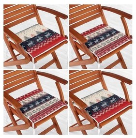 Poduszki na krzesła ze świątecznym motywem zestaw 4 szt. 40x40 cm Christmas Sweater – Mila Home