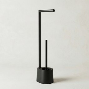 Stojak na papier toaletowy i szczotkę do WC STILK, 63 cm