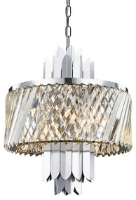 Żyrandol MARGOT CHROME 6xE14 złoto, kryształowa