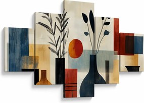 Obraz - Kubistyczne wazony (125x70 cm)