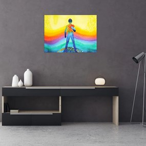 Obraz na szkle - Wewnętrzna siła (70x50 cm)