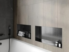Mexen X-Wall-NR półka wnękowa bez kołnierza 60 x 30 cm, gun gray szczotkowany - 19E1603010