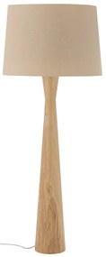 Beżowa lampa stojąca z tekstylnym kloszem (wysokość 130 cm) Leonor – Bloomingville