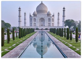 Obraz - Taj Mahal o wschodzie słońca (70x50 cm)
