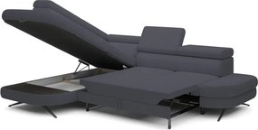 Narożnik OTIS L Lewostronny Regulowane Zagłówki wolnostojący tkanina AURORA 19 WERSAL