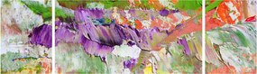 Obraz abstrakcji - malarstwo (170x50 cm)