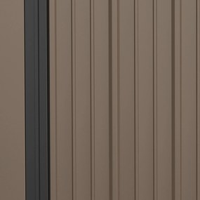 Outsunny Metalowa szopa ogrodowa na narzędzia z dachem jednospadowym 134 m² stalowa konstrukcja | Aosom PL