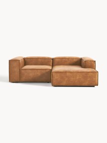 Narożna sofa modułowa ze skóry z recyklingu Lennon