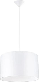 Biała lampa nad stół z cylindrycznym abażurem - A654 K8-G56