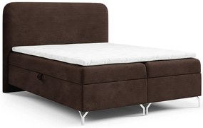 Brązowe łóżko z pojemnikiem 5 rozmiarów B2-M43