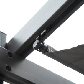 Outsunny Pergola 3 x 3 m - pergola zadaszenie ogrodowe przesuwna aluminium 300 x 300 cm szara brązowa | Aosom PL