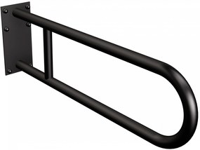 Uchwyt półokrągły stały czarny