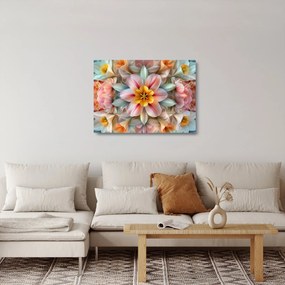 Obraz na szkle - Kwiat kalejdoskopowy (70x50 cm)