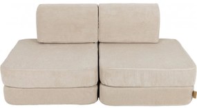 Pocket sofa basic slimcord ecru - meowbaby®