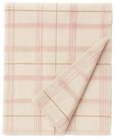 Jasnoróżowa bawełniana narzuta dziecięca 140x200 cm Tartan Rose – Lorena Canals