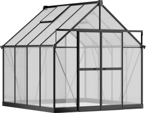 Szklarnia 234 × 244 × 254 cm, wzmocniona konstrukcja, poliwęglan 6 mm