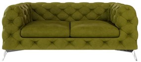 Zielona aksamitna sofa 185 cm Chelsea – Ropez