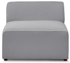 Jasnoszary moduł sofy z materiału bouclé (moduł środkowy) Megeve – Bobochic Paris